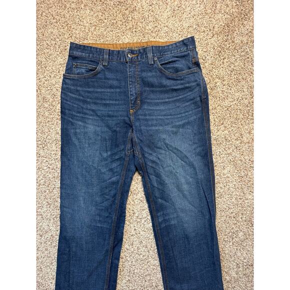 Duluth Flex Ballroom Men's Blue Jeans/Pants; 35 X30; Denim Relaxed Fit, Straight - Picture 3 of 11